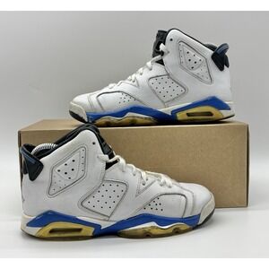 Nike Air Jordan Retro 6 BG GS Sport Blue‎ 384665 107 For Restoration Only